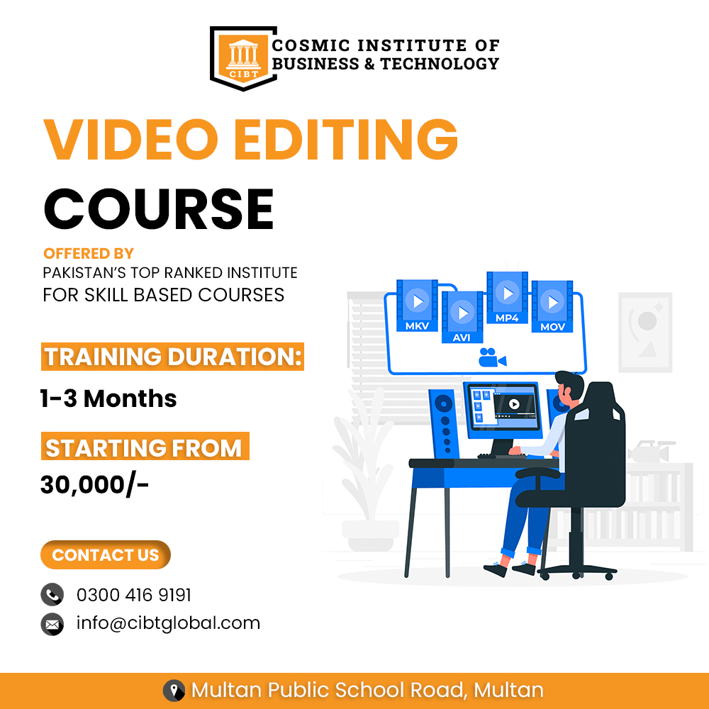 Video Editing Course in Multan