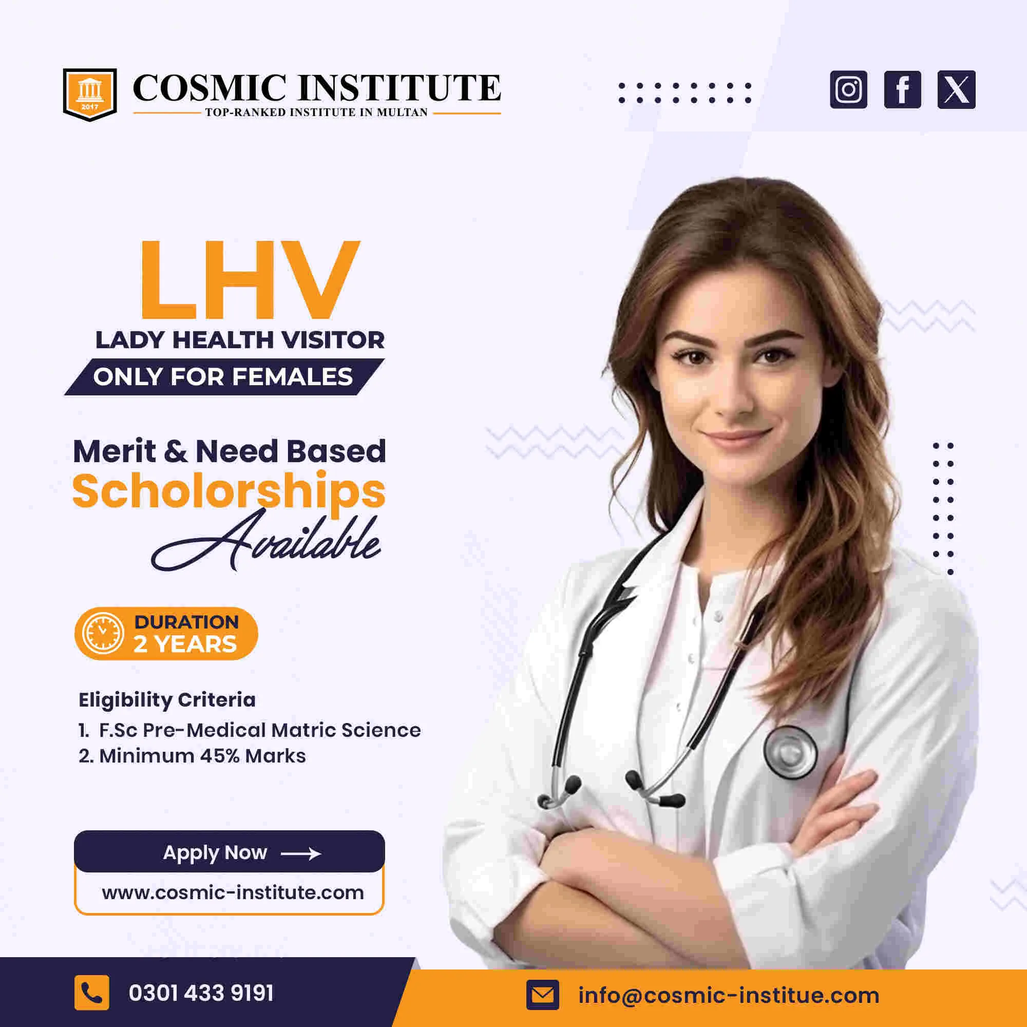 LHV (Lady Health Visitor) | Cosmic Institute