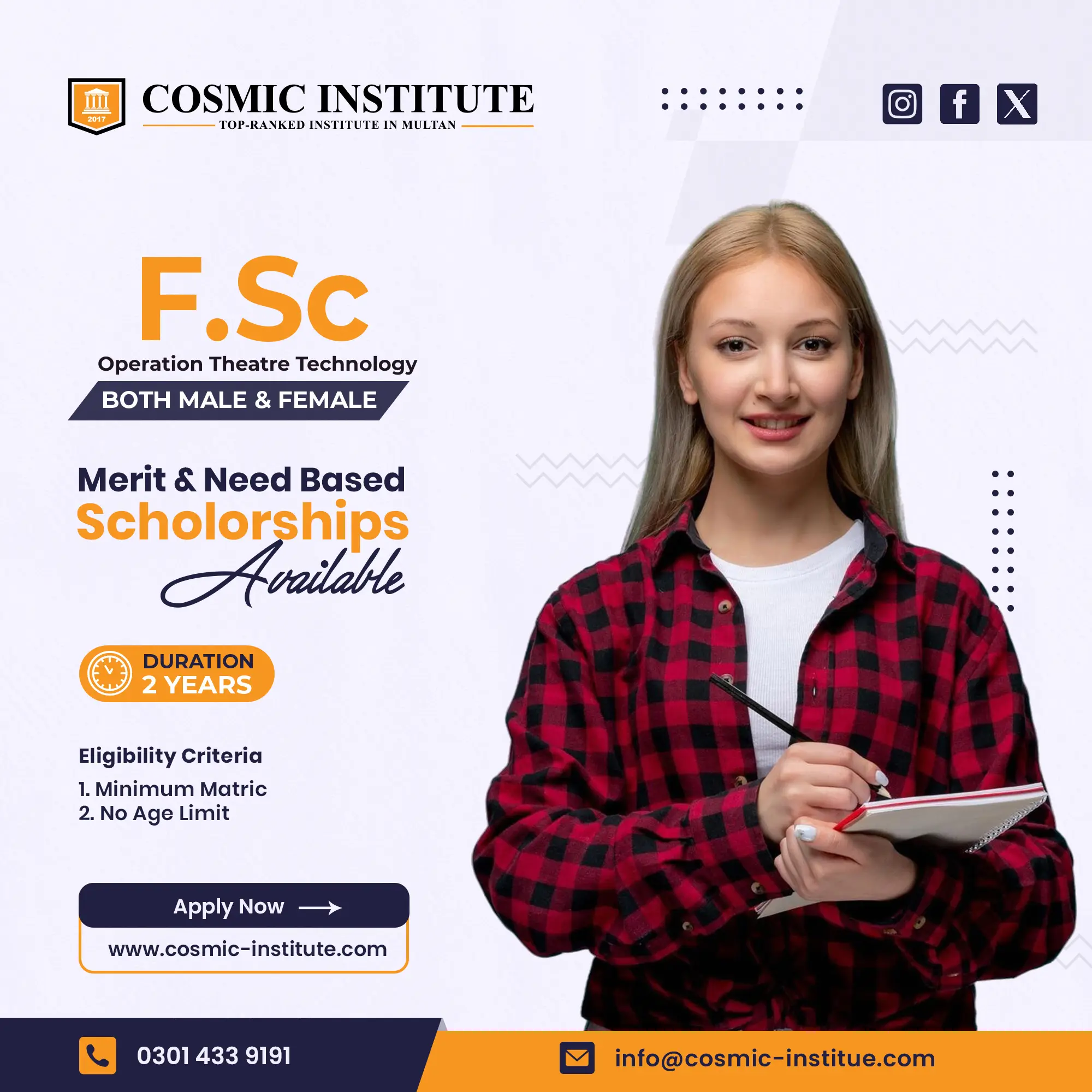 F.Sc Operation Theatre Technology (OTT) | Cosmic Institute